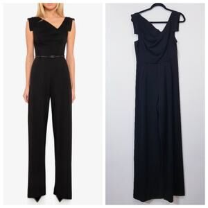 Black Halo Classic Jackie O Black Jumpsuit